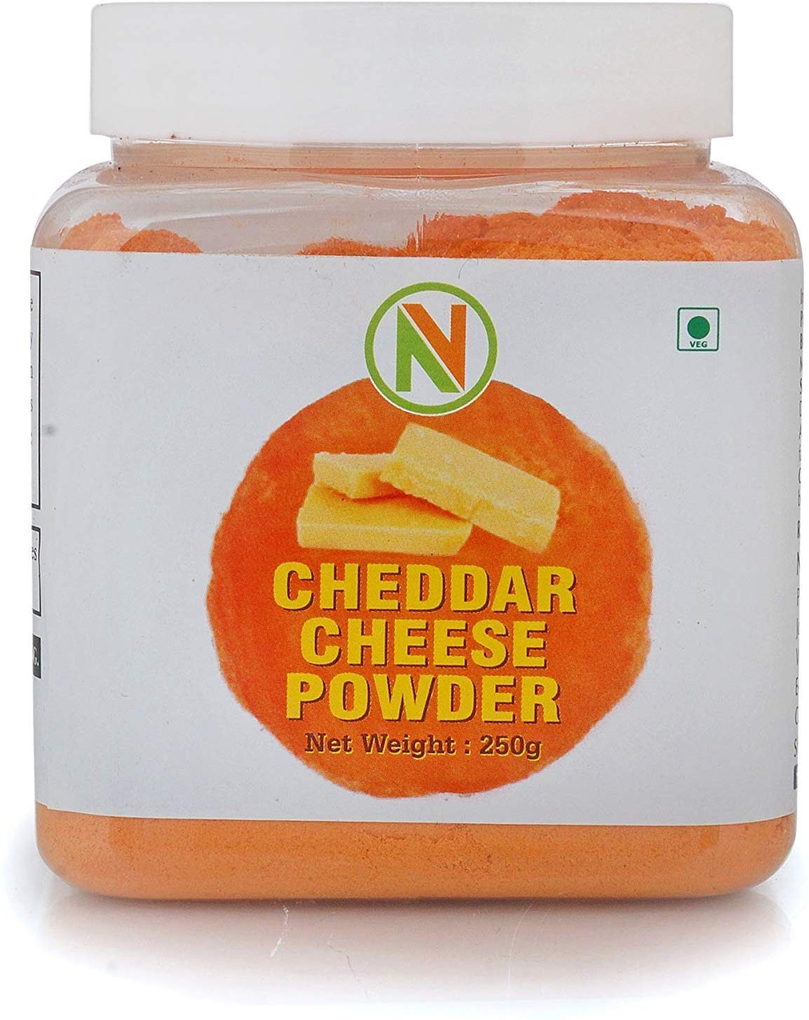 Nature Vit Cheddar Cheese Powder Cheddar Cheese Powder For Popcorn Pizza Masala Powder French Fries & Pasta Masala Vegan Cheese 