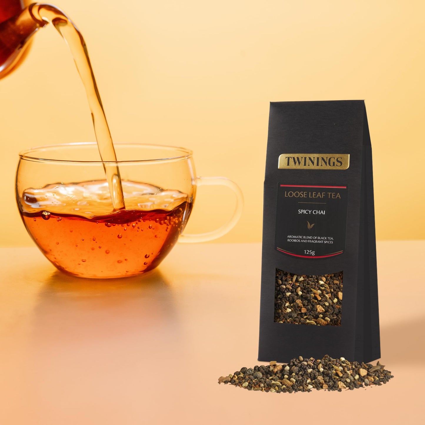 Twinings Spicy Chai Loose Leaf Black Tea, Caffeinated, 4.41 Ounce Pouch