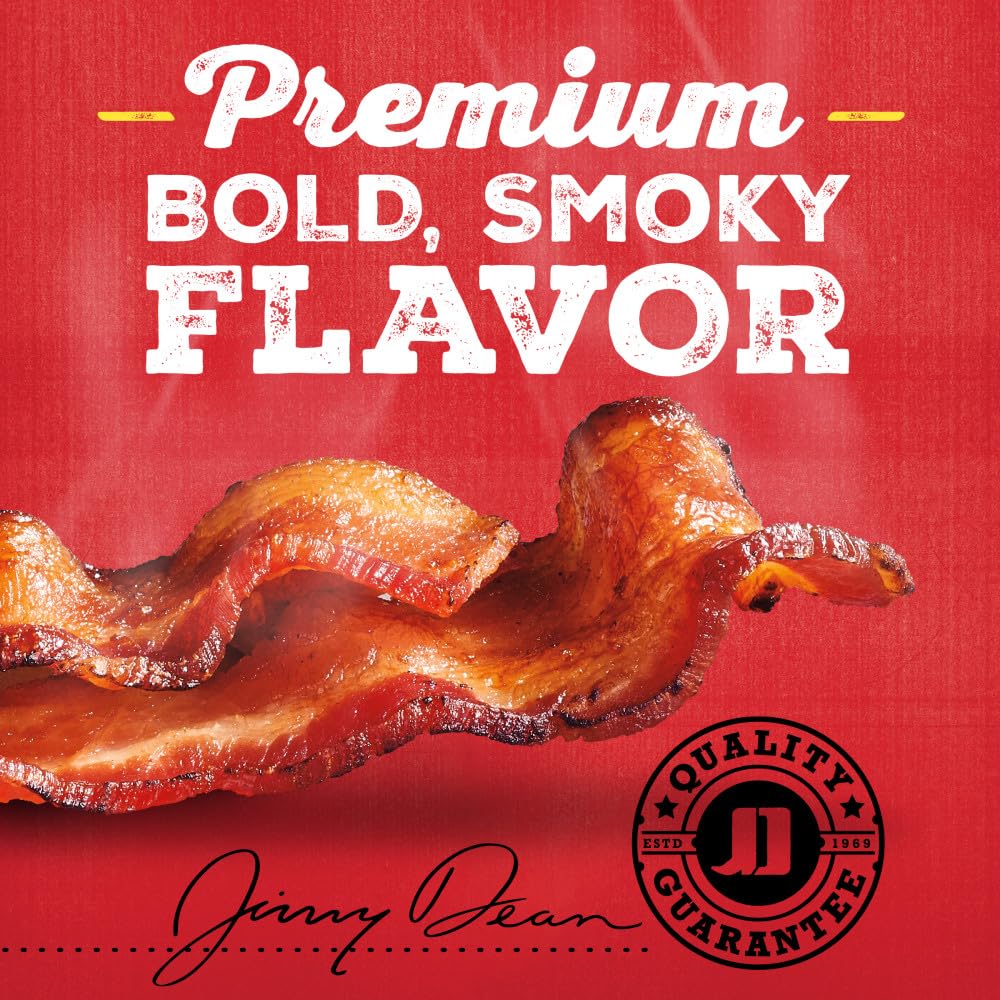 Jimmy Dean Hickory Smoked Bacon, 2.2 oz, Model 10188500436