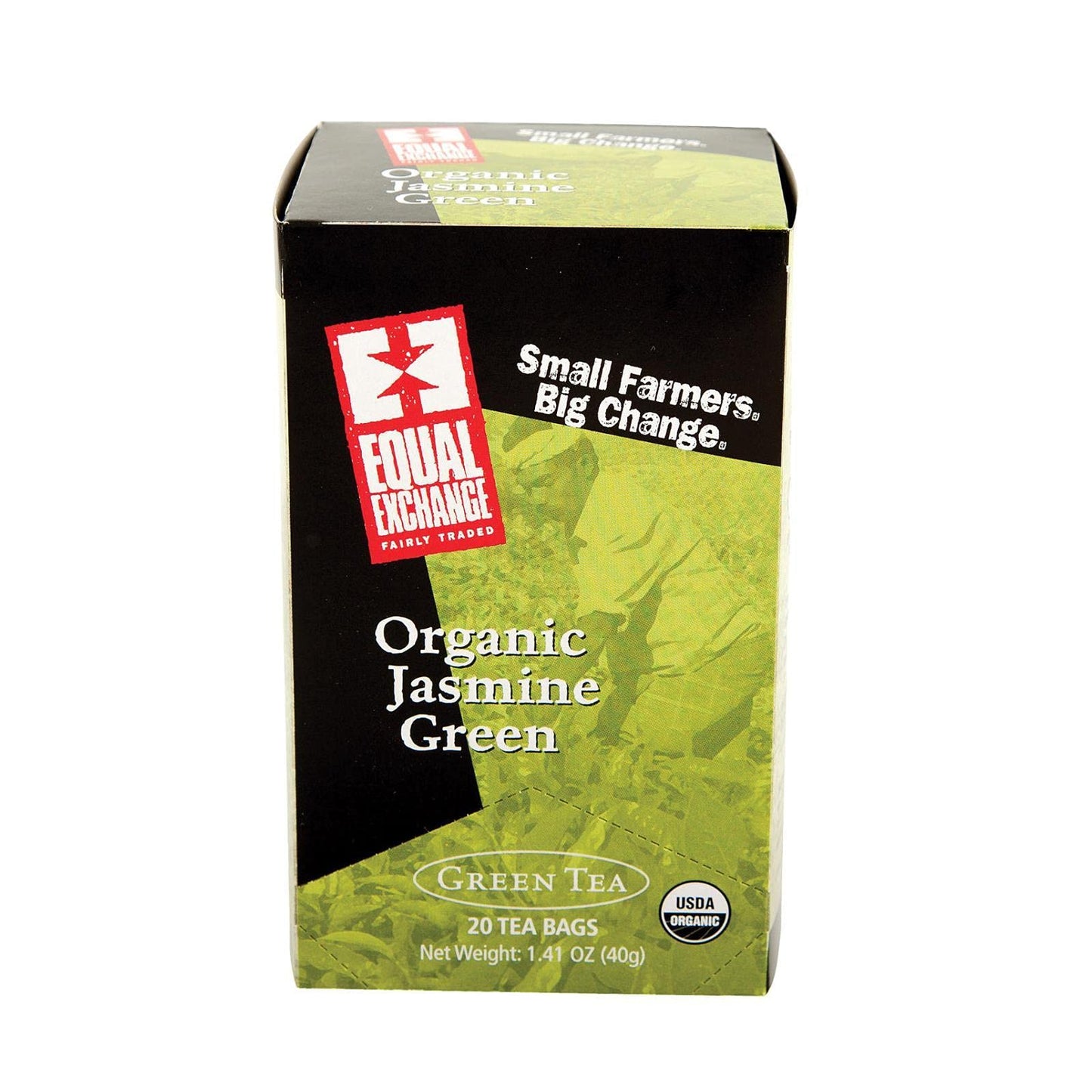 Equal Exchange Organic Jasmine Green Tea, 20-Count (Pack Of 3)