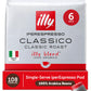 Illy Coffee IperEspresso Capsules - enhanced Single-Serve Coffee Capsules & Pods - Classico Medium Roast - Notes of Caramel  Orange Blossom  and Jasmine - 100% Arabica - 18 Count (Pack of 6)