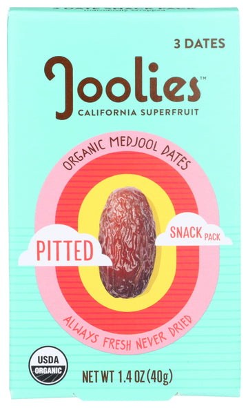 Joolies - Dates Pitted Snack Pack - Case Of 12-1.4 Oz