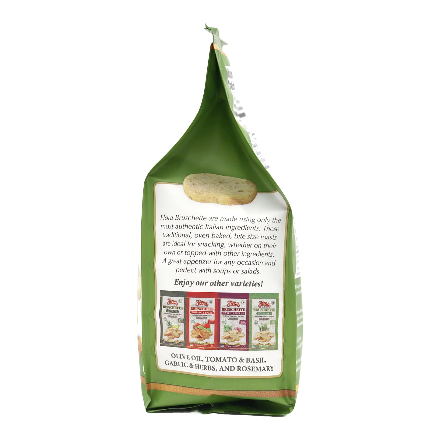 Flora Fine Foods Organic Bruschette Mini Toasts - Rosemary - 5.3 Ounce Pack