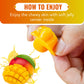 Luckycare Big Mango Gummy Candy - Chewy, Gluten-Free - 2 Packs (40 Count) - Individually Wrapped Peelable Gummies - 10oz Total