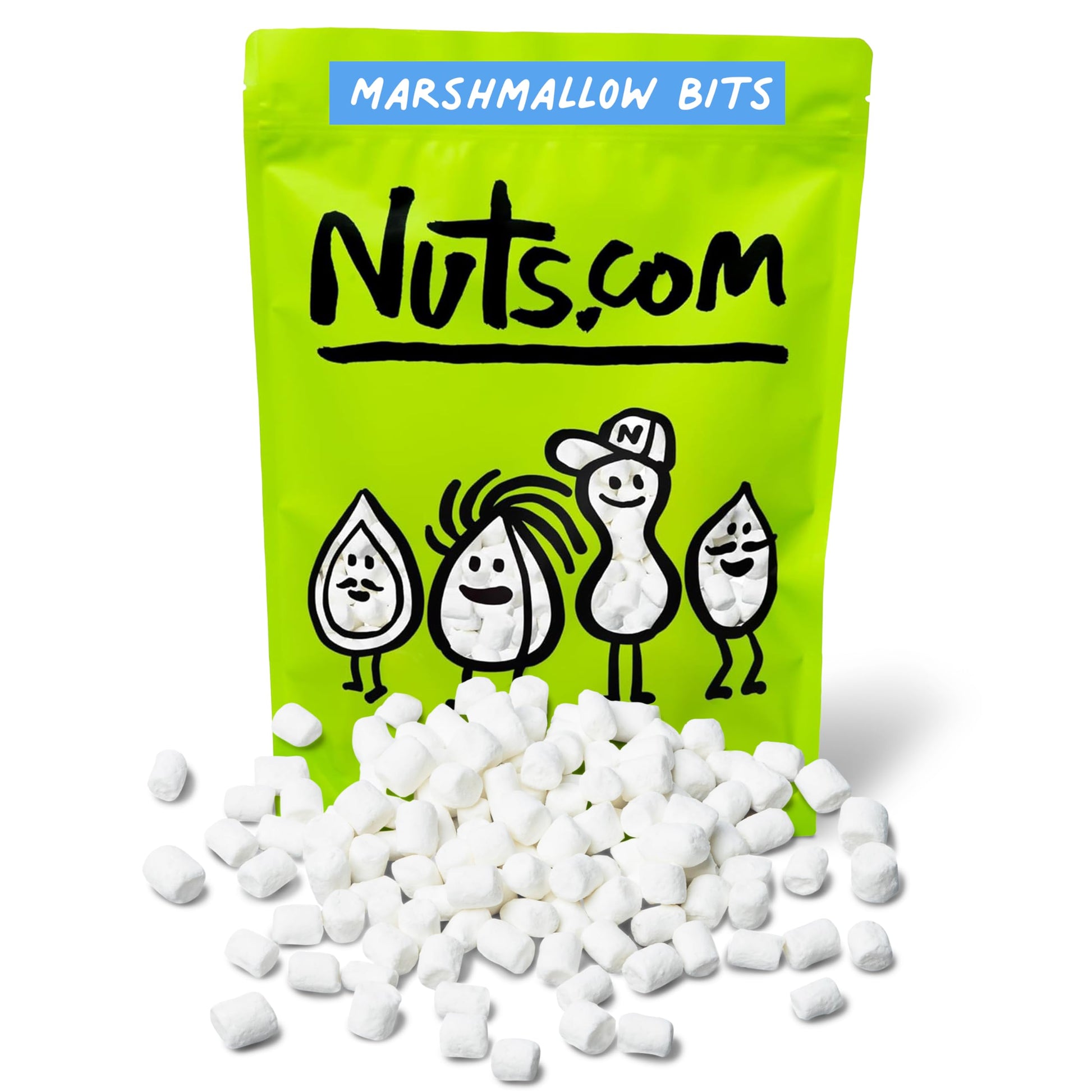 Nuts.com Dehydrated Marshmallows Mini - Premium Freeze Dried White Vanilla Cereal Marshmallows for Hot Chocolate Cocoa, Ice Crea