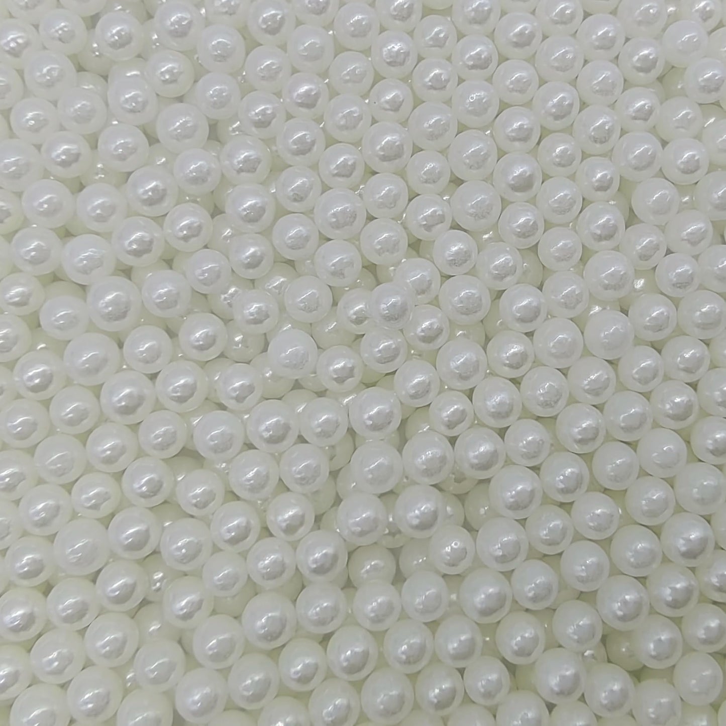 Edible White Pearl Sugar Sprinkles Candy 4Mm Mini Pearls Cake Decorations Cupcake Toppers Cookie Decorating Perfect For Wedding