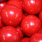 Bayside Candy 1'' Large Gumballs - Colored Gumball Collection - Gumball Machine - Shimmer and Solid Colors (Red Gumballs 1'' Lar