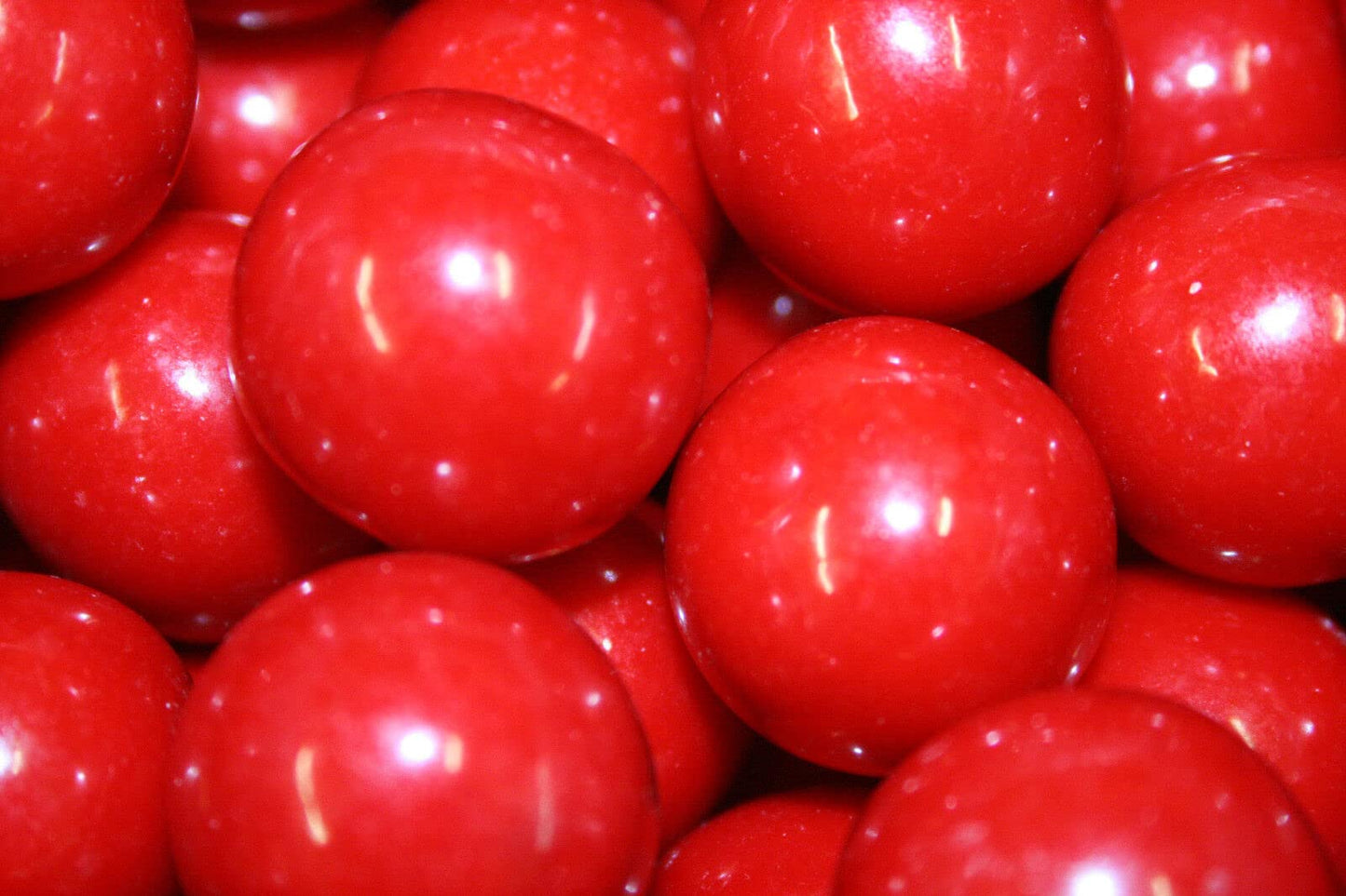 Bayside Candy 1'' Large Gumballs - Colored Gumball Collection - Gumball Machine - Shimmer and Solid Colors (Red Gumballs 1'' Lar