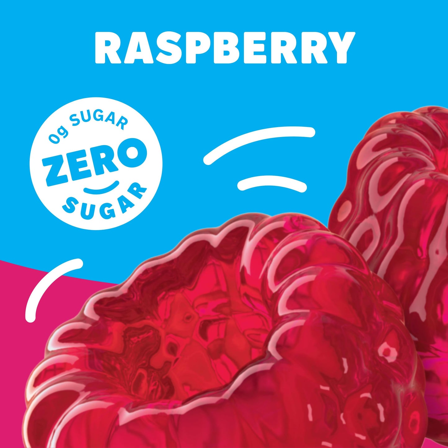 Jell-O Raspberry Sugar Free Gelatin Dessert Mix (0.6 Oz Box)