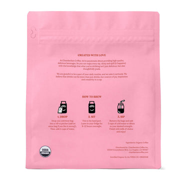 Chamberlain Coffee Fluffy Lamb Vanilla Cold Brew Bags - XL Cold Brew Bags - Premeasured, Ready to Brew, Cold Brew Coffee Packs -