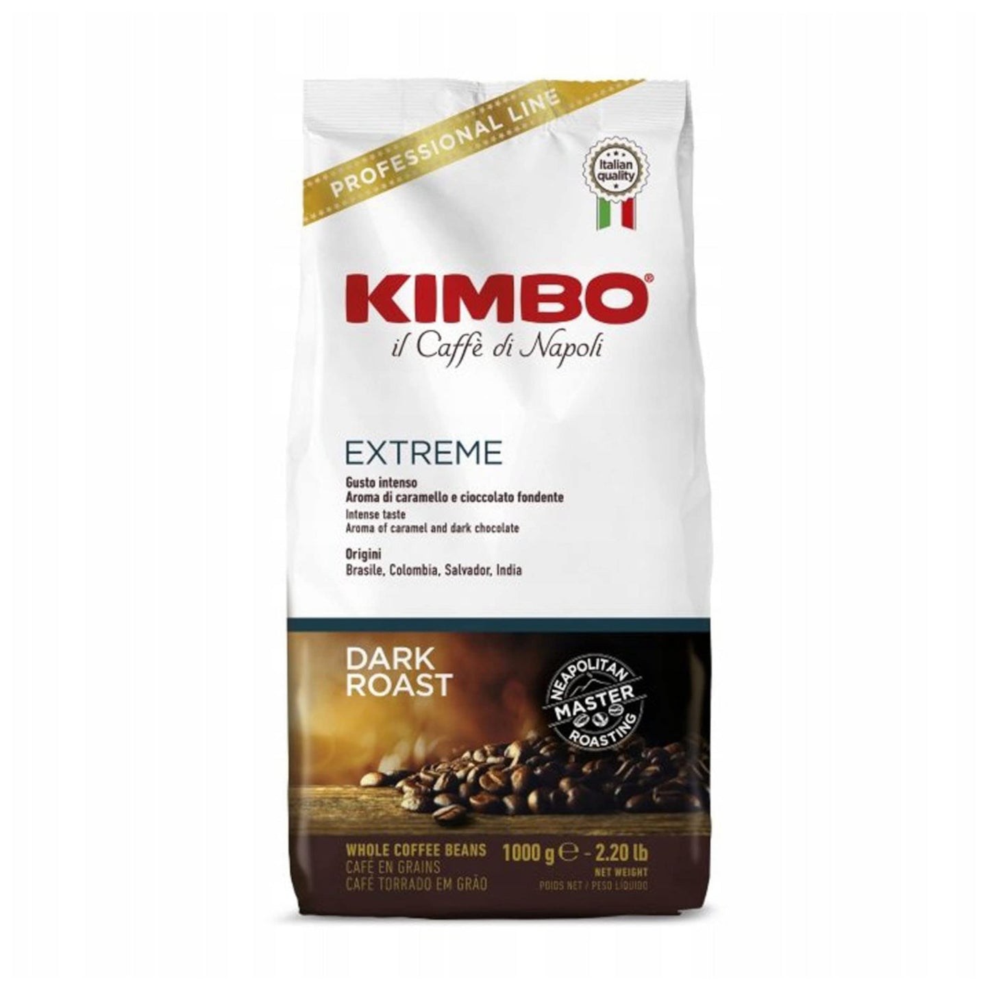 KIMBO Espresso Extreme Whole Beans, 2.2lb (35.2 Ounce), Model O1518