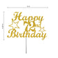 72 Birthday Cake Topper Gold Glitter, Party Decoration Ideas, Premium Quality, Sturdy Doubled Sided Glitter, Acrylic Stick. Made