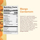 Floura Mango Cardamom Fruit-Forward Fiber Bars- High Fiber, Vegan, Gluten & Dairy Free, Low Calorie Healthy Snack Bars with Upcy