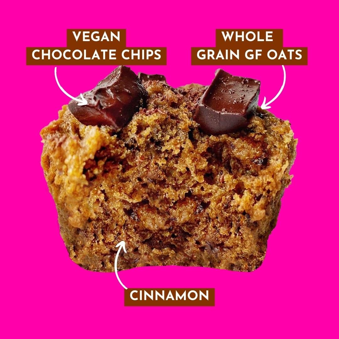 Gonanas Chocolate Chip Oat Flour Banana Bread Mix, Suitable For Plant Based Vegan Diets, Gluten Free Dairy Free Snacks, Healthy