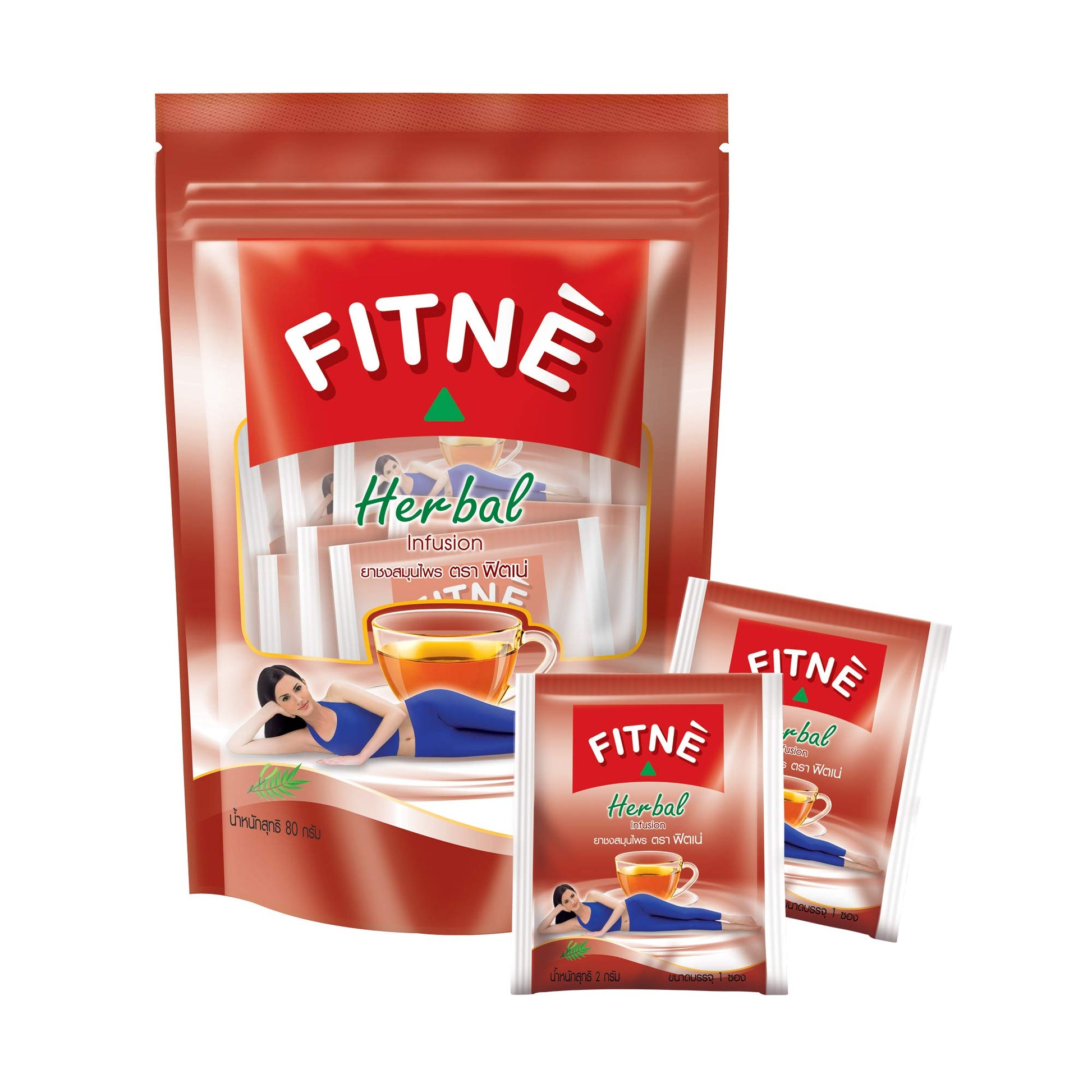 FITNÈ Herbal Tea Senna Infusion, Caffeine Free, 40 Tea Bags, Natural Detox Beverage, 40 Count