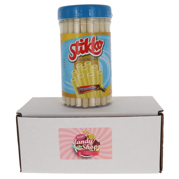 Stikko Wafer Sticks Rolled Wafers In Jar (Vanilla)