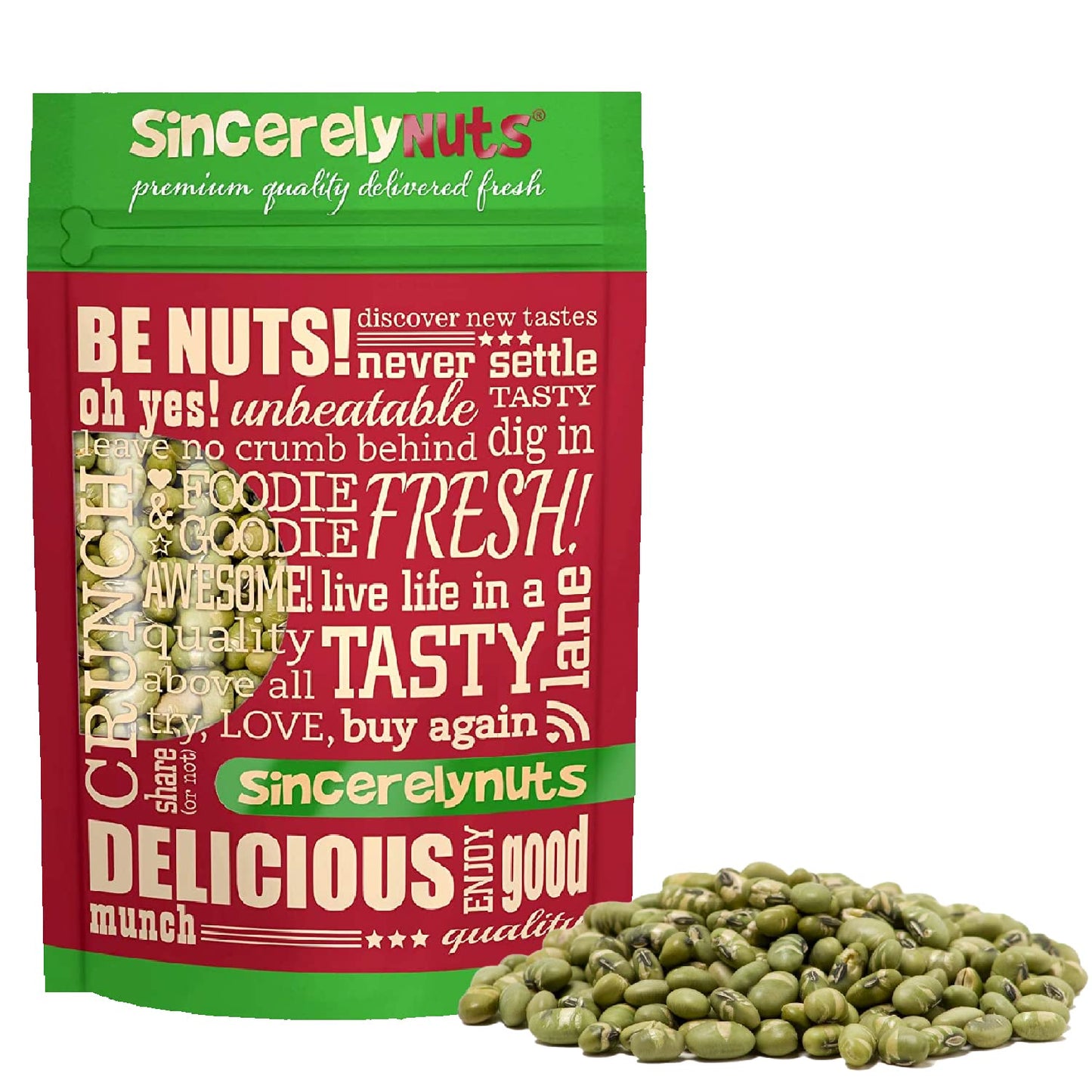 Sincerely Nuts Dried Edamame (Roasted, Salted) - (2 LB) Vegan, Kosher & Gluten-Free Food - Plant-Based Protein - Add to Granola,