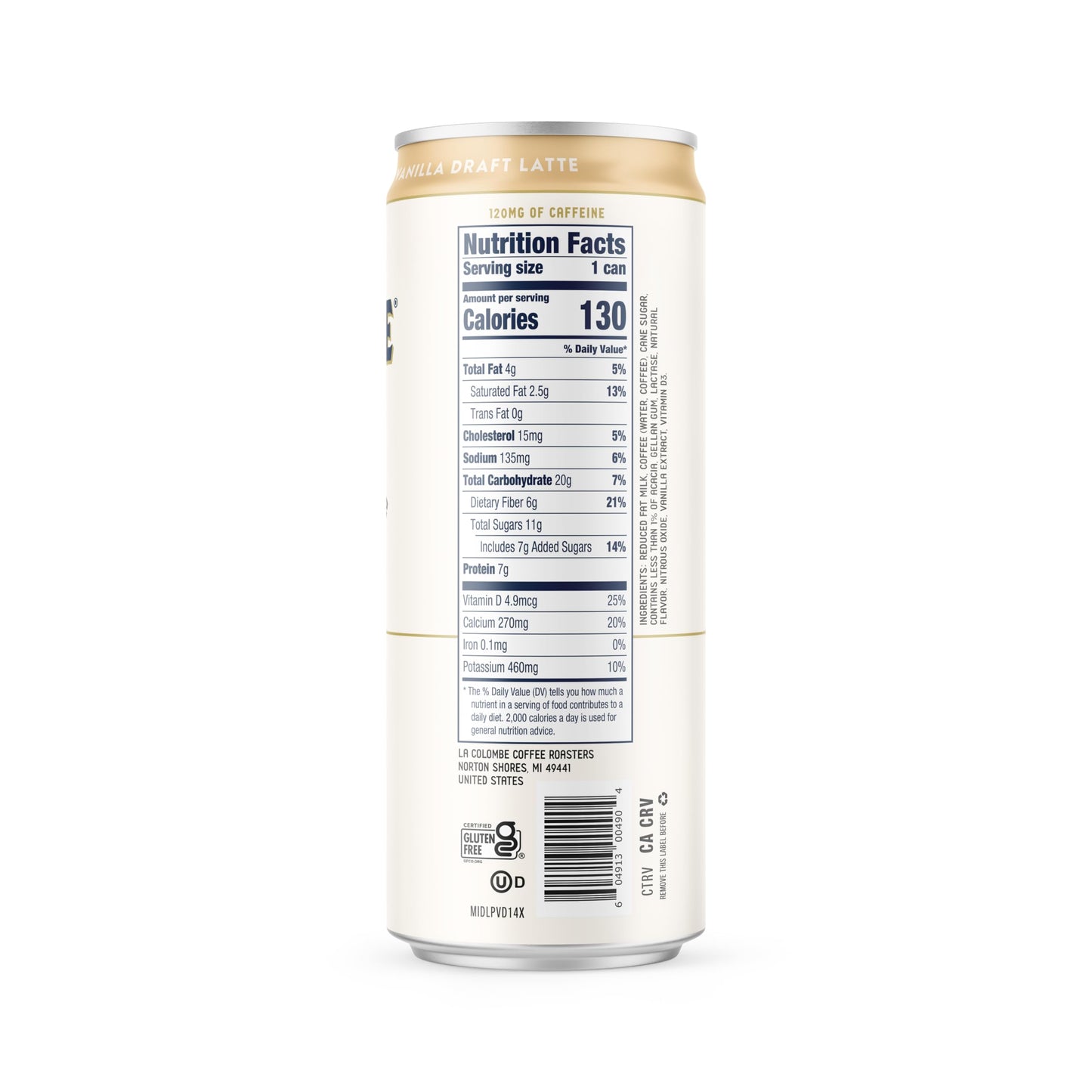 La Colombe Vanilla Draft Latte, 11 Fl. Oz., Single Can