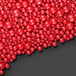 Dazzjoy Edible Christmas Red Pearl Sugar Sprinkles, Mix Size, 4.58Oz, Red Sprinkles For Cupcake Decorating, Baking Cake Decorati