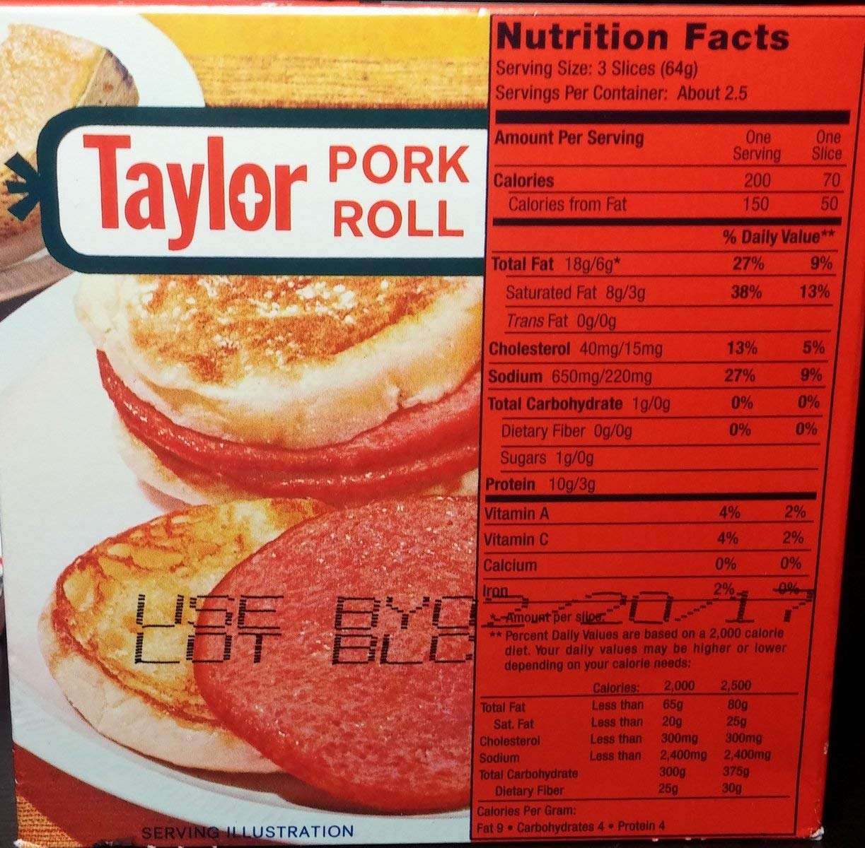 Taylor Pork Roll 6 Oz. (8 Pack)