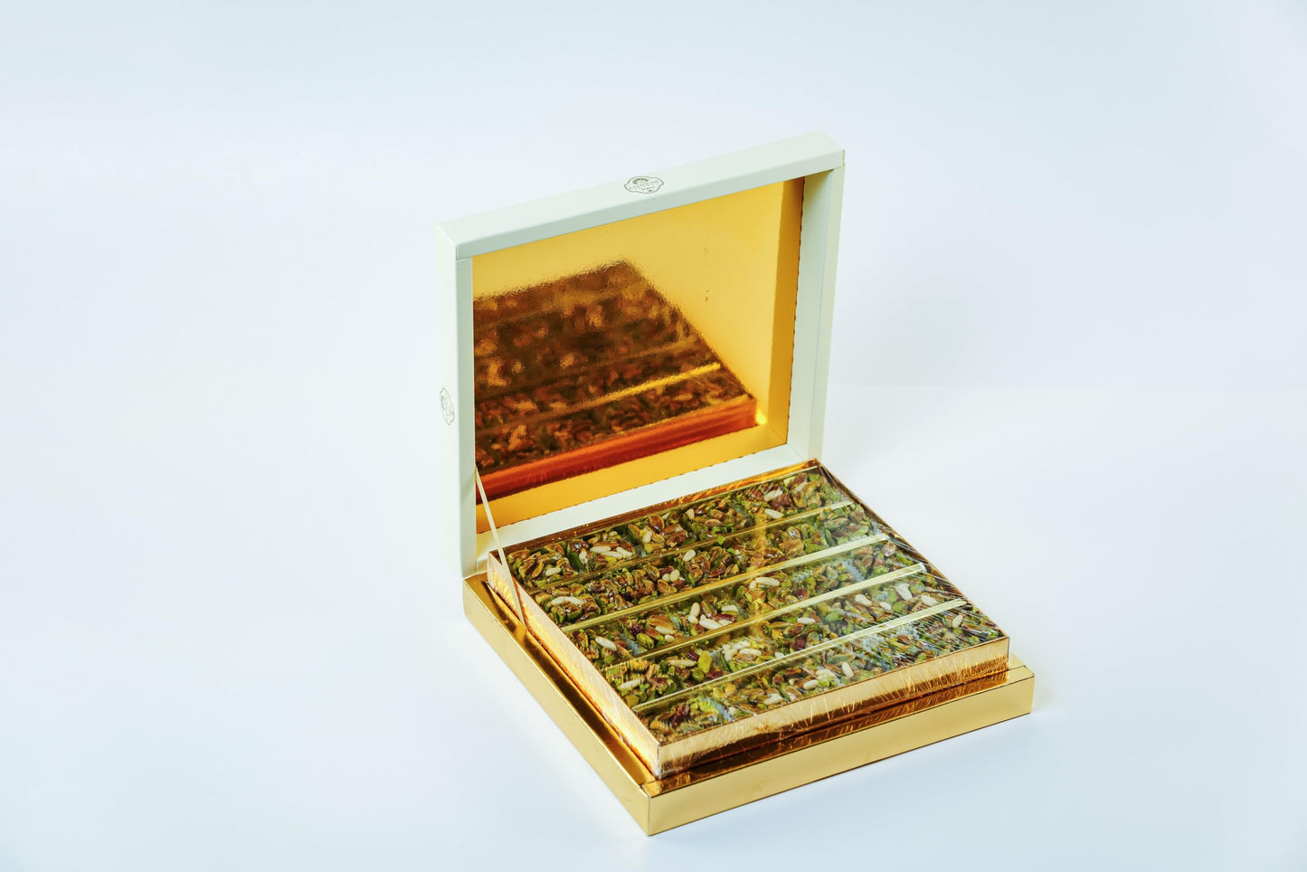 Zaitoune Tamriyah With Nuts Selection - 1.1 Lb | Assorted Luxury Date Cookies With Pistachios, Pine Nuts, & Cashews | Authentic