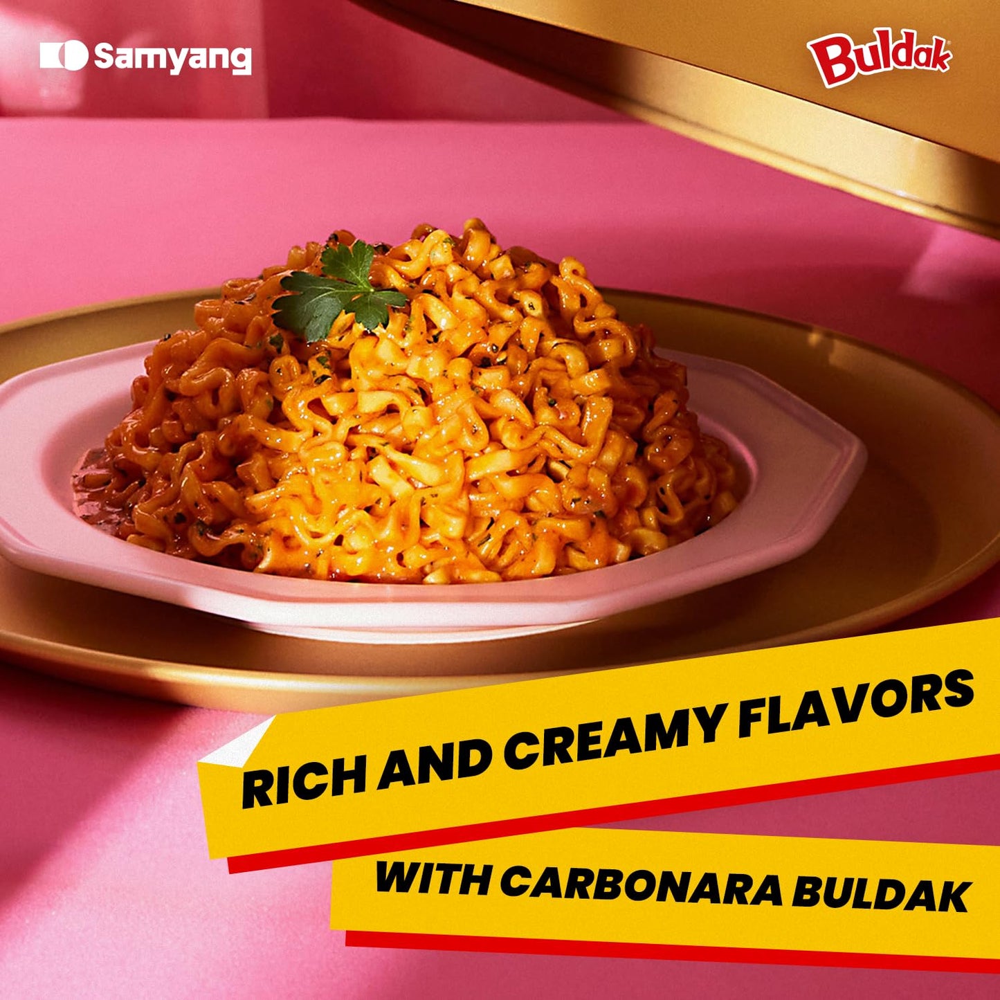 Samyang Hot Chicken Stir Fried Ramen Noodle, Carbo 5 Pk, 22.9 Ounce (Ven-Vnd15-140)