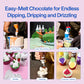 Colour Mill Chocolate Drip Easy-Melt Drizzle For Desserts, 125 Grams Baby Blue