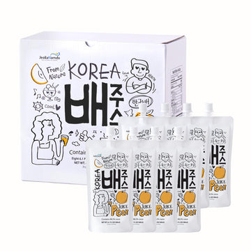 Korean Pear Juice Boxes 48.7 Fl Oz (Pack of 8) - ??? - [Good for Hangover] Fresh Juice, On-the-Go Drinks