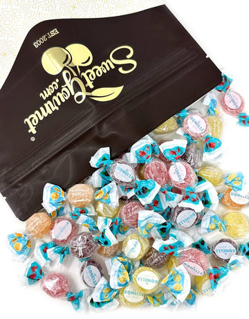 SweetGourmet Sugar-Free Italian Assorted Fruit Jellies | Individually Wrapped | 2 Pounds