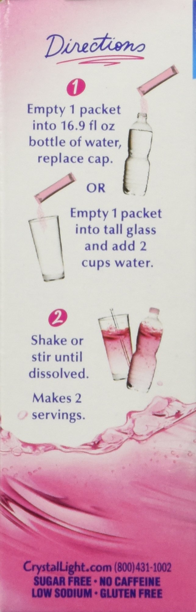 Crystal Light On The Go Pink Lemonade Drink Mix, 10 ct, pack of 2