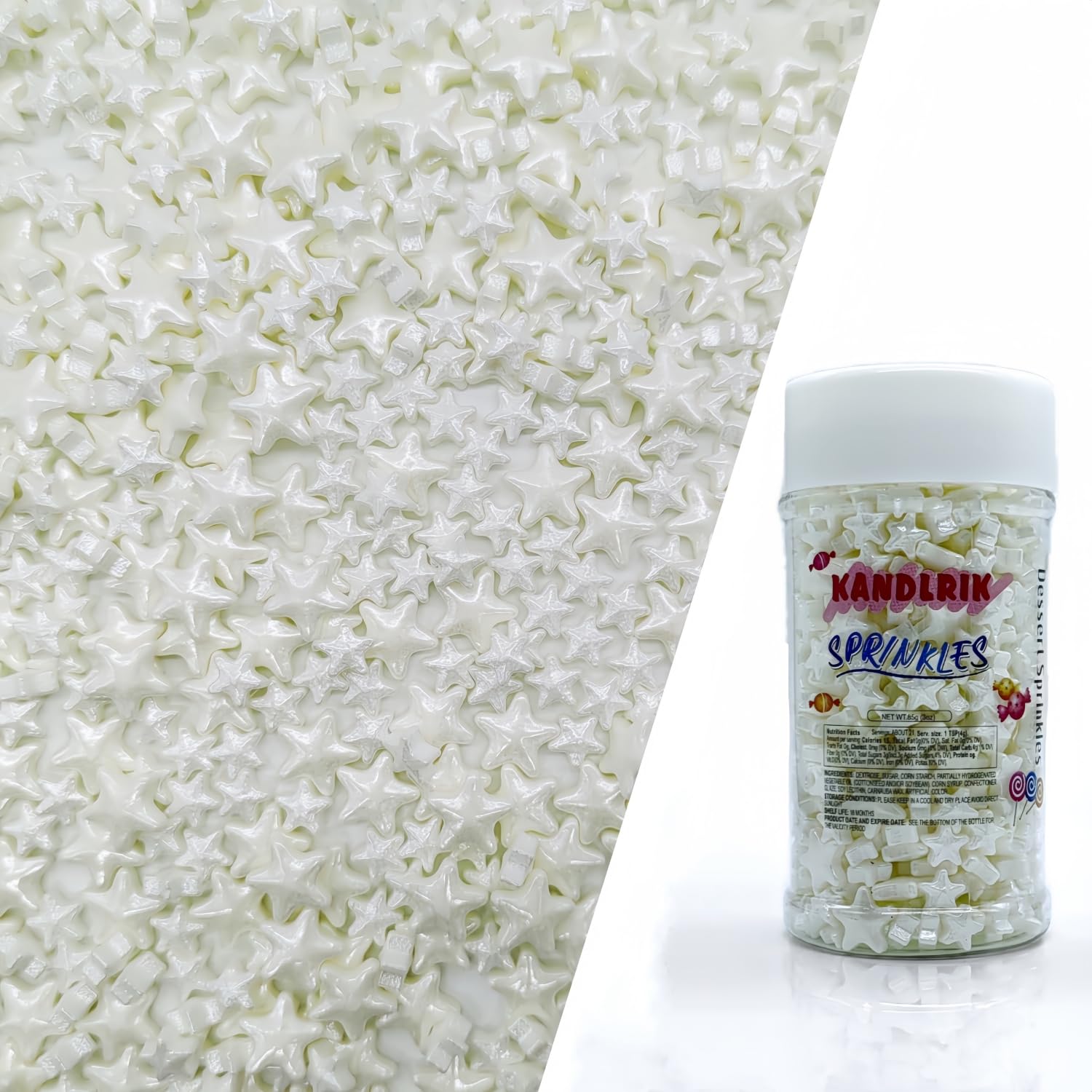 Mixed Size White Stars Sprinkles Edible Stars Cake Decorating Stars Cake Decorations Cupcake Toppers Cookie Decorating Perfect f