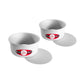 Fat Daddios Pcc-63Set Anodized Aluminum Round Cheesecake Pans, 2 Piece Set, 6 X 3 Inch