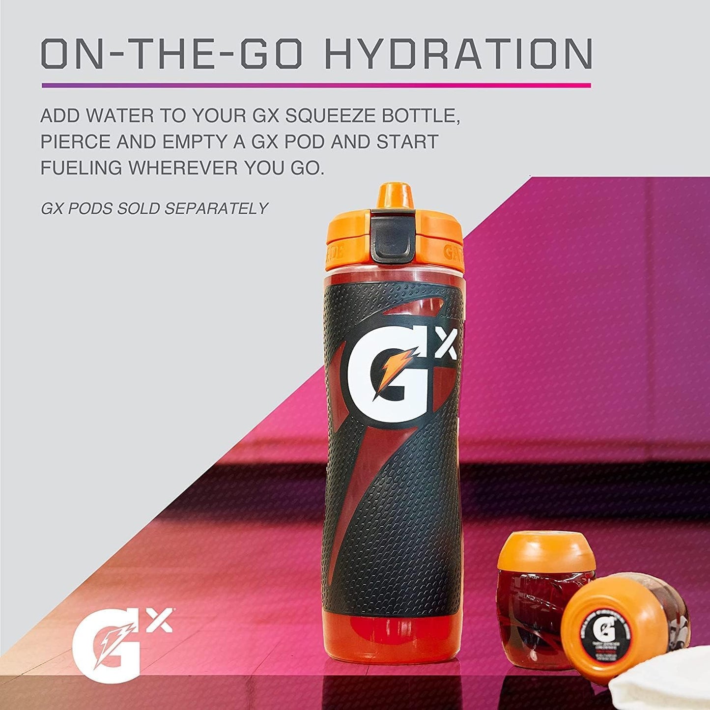 Gatorade Glitched Berry Gx Bottle w/Gx Pods