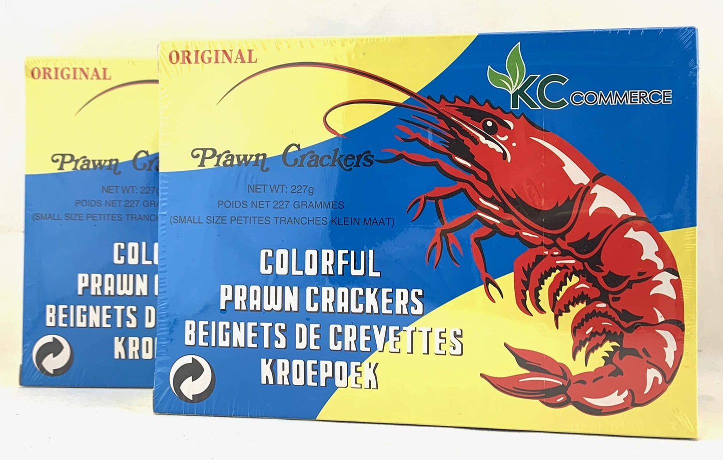 Kc Commerce Uncooked Prawn Breakers  Crispy And Delicious Shrimp Chips For Party Appetizers And Snacks  Cook And Serve  Multi Color (8Oz Pack Of 2)