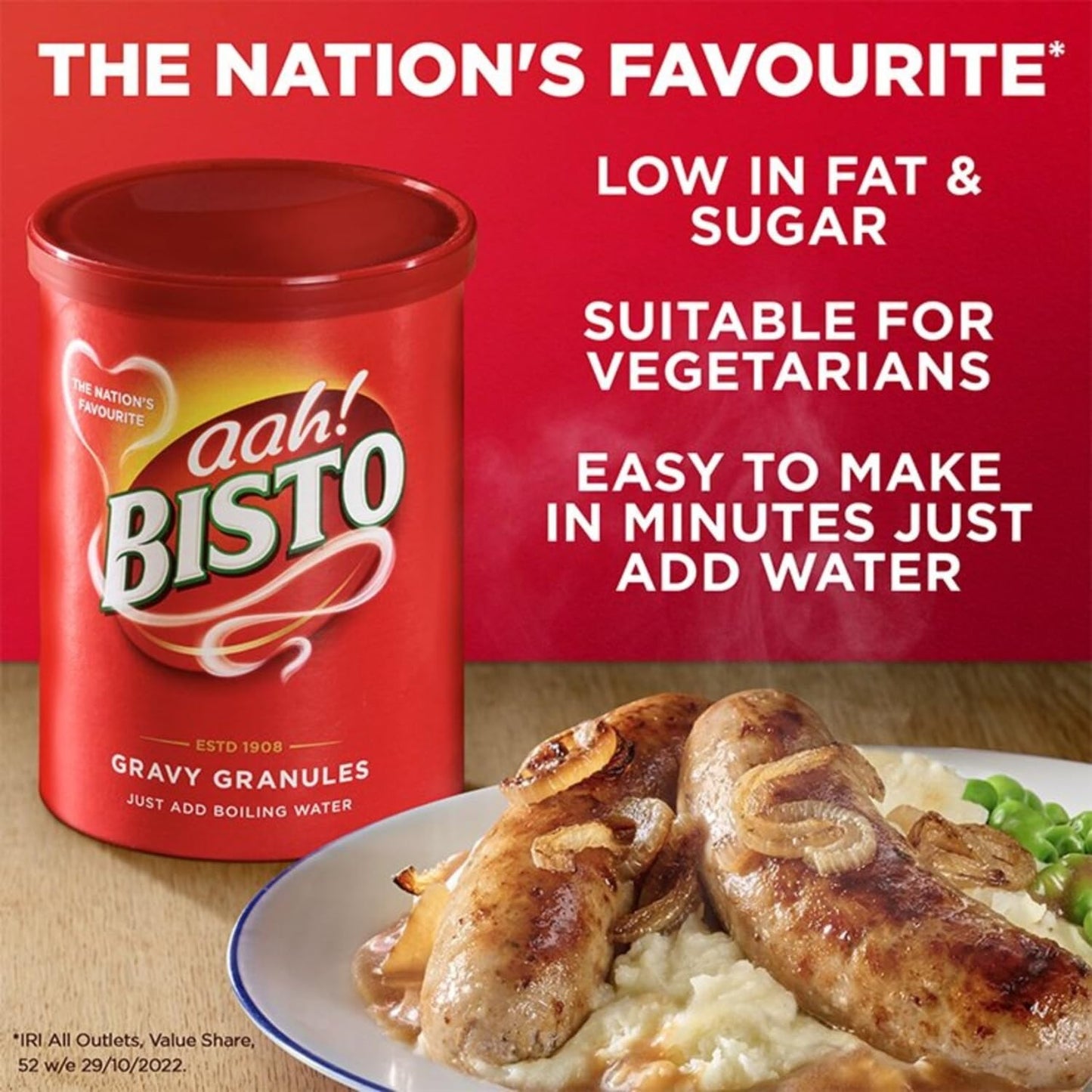 Bisto Gravy Granules - Rich and Savory Gravy Mix, 5.9 Ounce (Pack of 3)