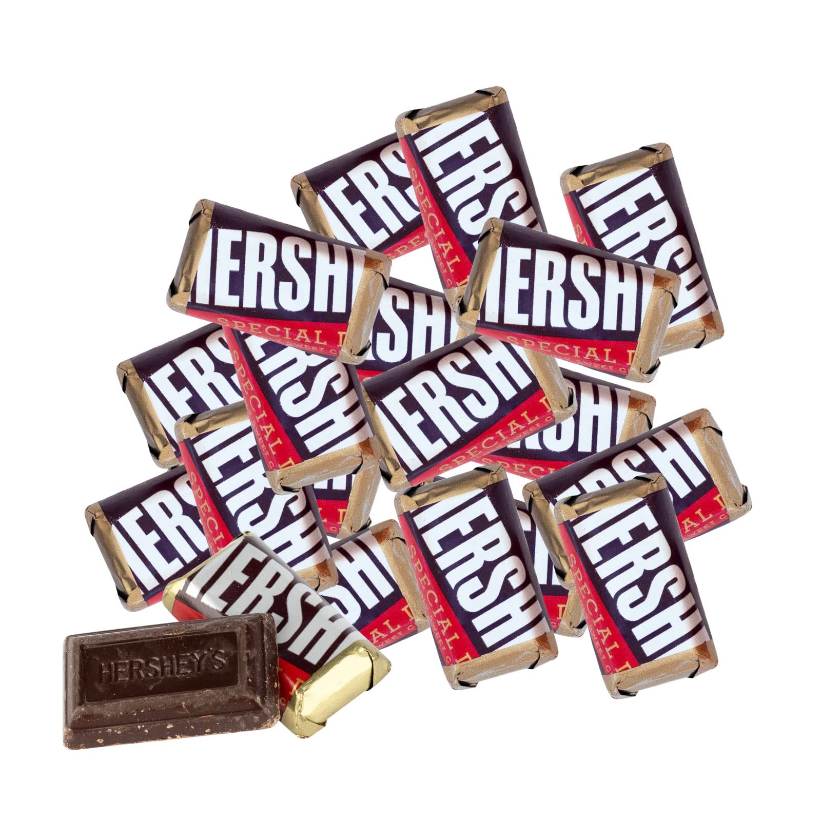 Mashbox Dark Chocolate Miniature Bars, Individually Wrapped, 3 Pounds, Great For Halloween, Movie Snacks, Wedding Favors