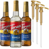Torani Syrups, Classic Caramel, Hazelnut, and Vanilla Syrup Variety 3-Pack, Coffee Syrups for Drinks, Pumps Included, 25.4 Fl Oz