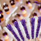 Espeez Extra Large Purple Rock Candy Sticks - 36 Count - G  Flavor - Individually Wrapped Party Favors