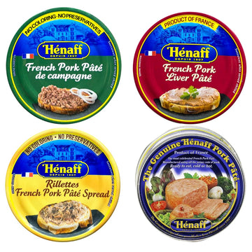 Henaff French Pate Assortment: 4 Different Pates
