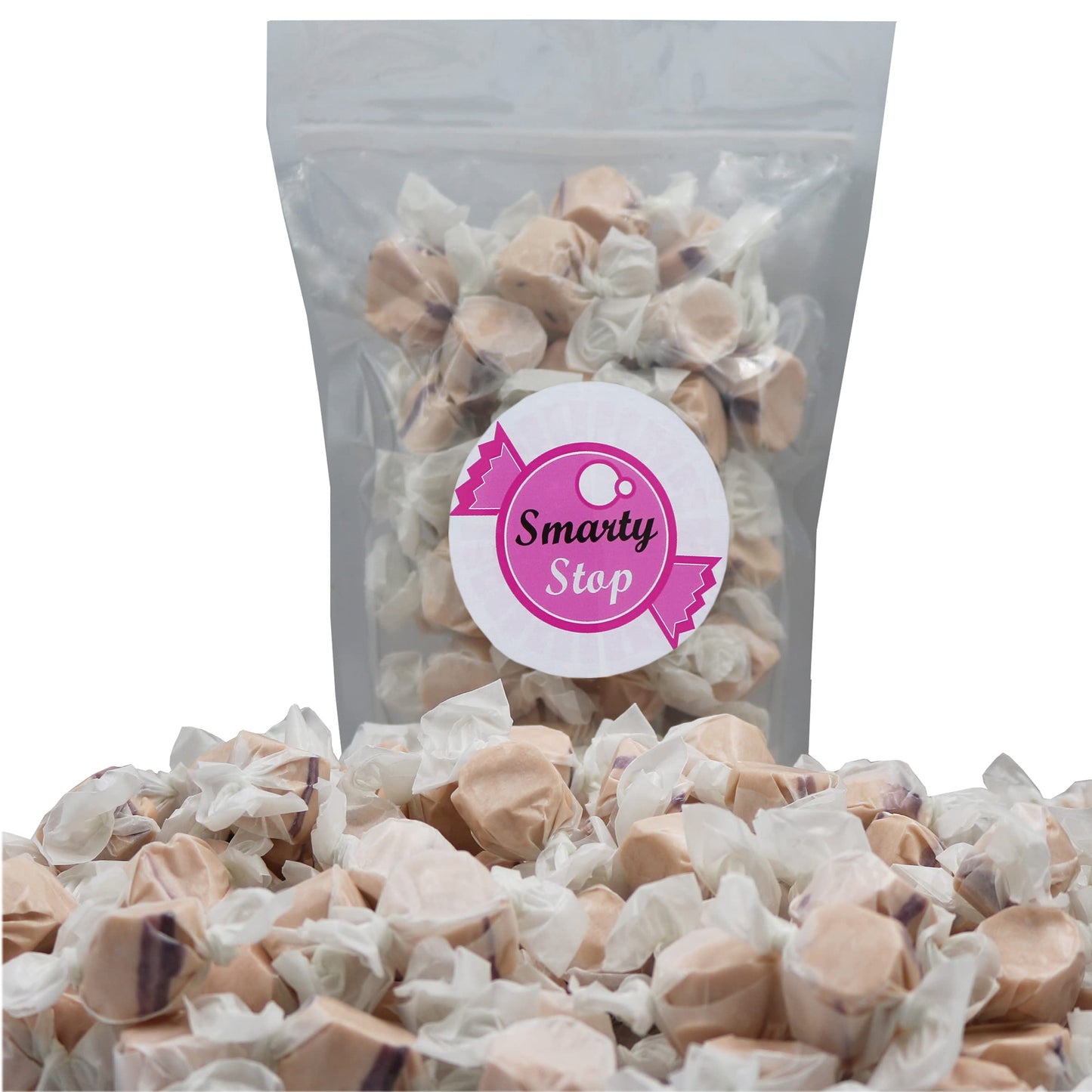 Gourmet Soft And Chewy Salt Water Taffy Candies - Individually Wrapped - Bulk Bags (Maple, 2 Pound (Pack Of 1))