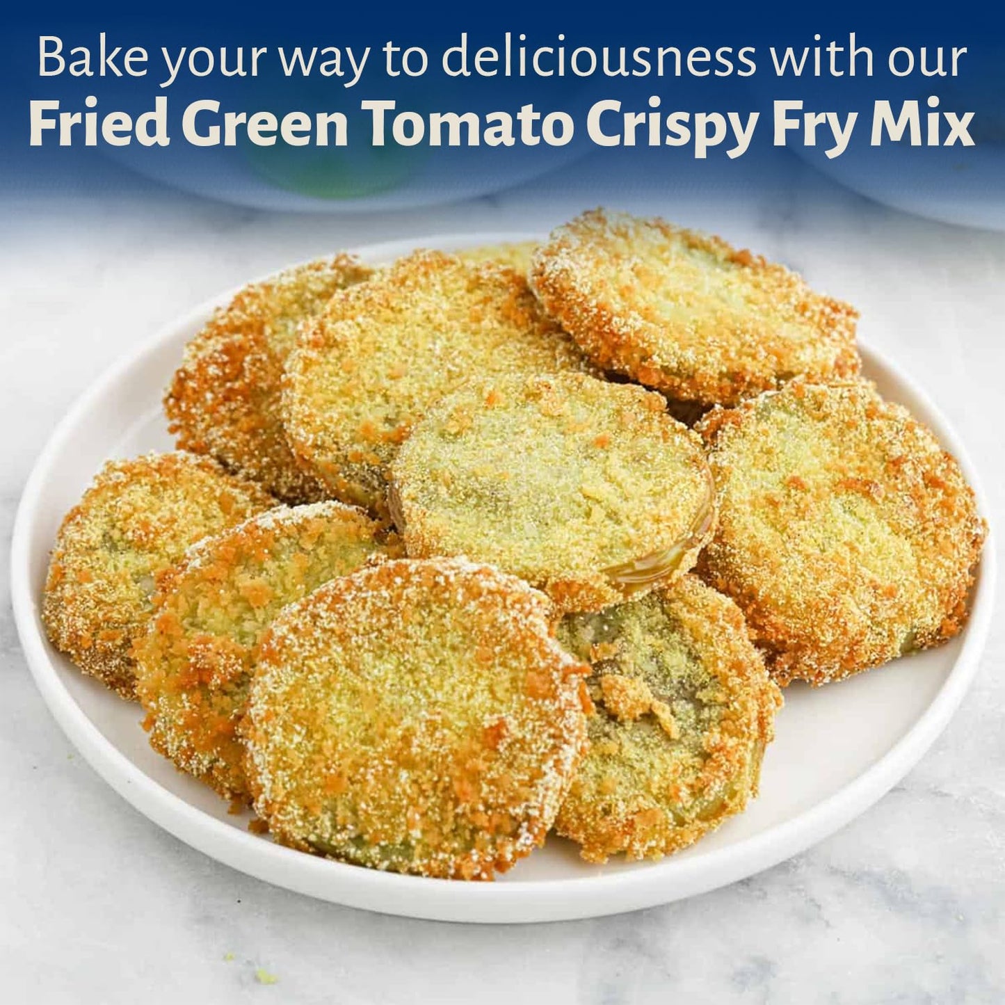 Calhoun Bend Fried Green Tomato Crispy Fry Mix | Easy Coating For Green Tomatoes, Chicken, Fish, Meats, And Vegetables | Perfect