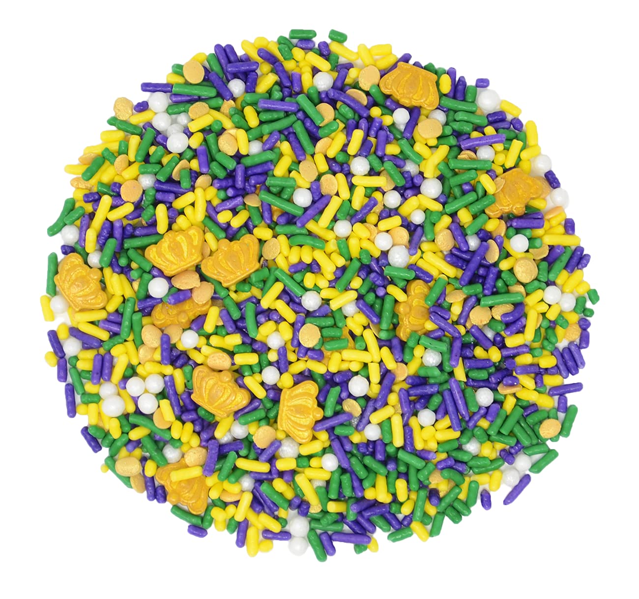 Mystic Sprinkles Mardi Gras Sprinkle Mixes (King Bacchus Sprinkle Mix)