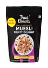True Elements Muesli Fruit And Nuts 700G - Fruity Delight | 100% Wholegrain Breakfast Cereals | Rich In Fibre | Muesli With Oats