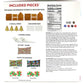 DIY Easy Build Gingerbread House Christmas Cookie Decorating Kit 2-Pack - Ready-to-Build Holiday Houses with Icing & Candy (52.6 Ounce)