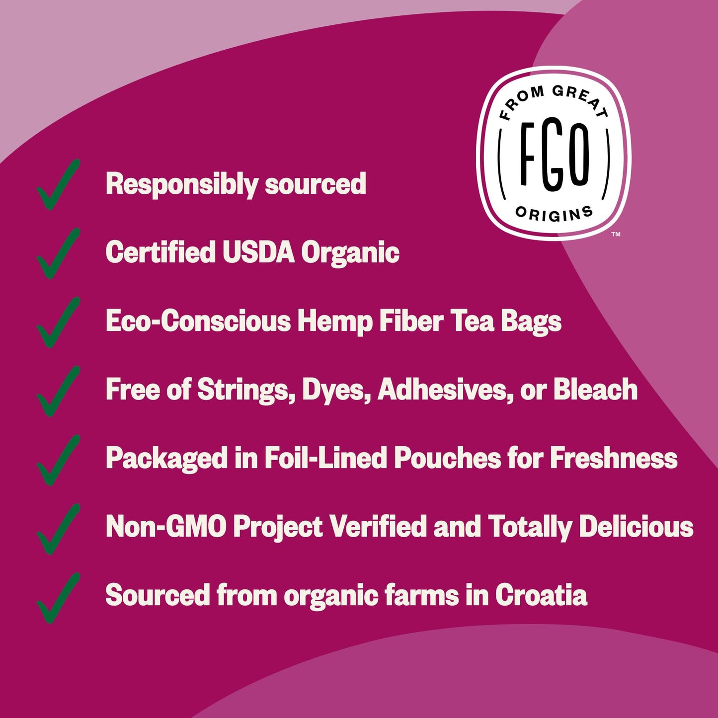 FGO Organic Milk Thistle Tea Bags, 100 Count, Eco-Conscious Packaging, Model FGO-MLKT-TEAB-100