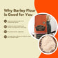 Fairhaven Mill Whole Grain Barley Flour 5 lbs - Non-Wheat, Mild Flavor - Perfect for Baking and Blending with Wheat Flours - 850