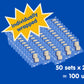 Cloudbites Individually Wrapped Marshmallows | Cylinder 1'' | 50 X 2 Sets (100 Units) | Great For S'Mores Or Snacks (Cylinder)
