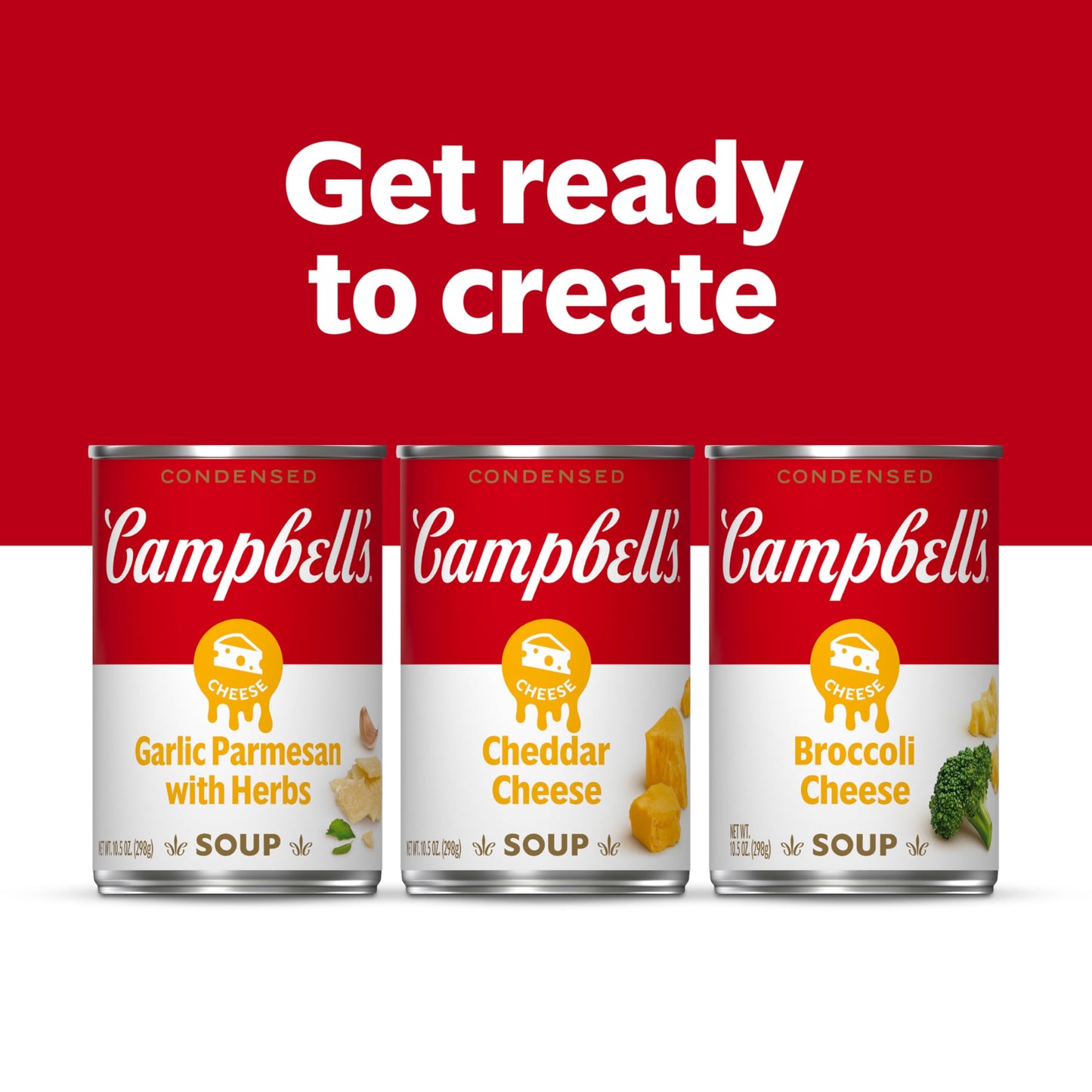 Campbells Condensed Garlic Parmesan Cheese Soup With Herbs, 10.5 oz Can