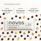 Novos Longevity Protein Bar - Peanut Butter - 15g Protein, 5 Longevity supplements, 20 Superfoods, Organic Olive Oil, Seed Oil F