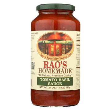 Raos Homemade All Natural Tomato Basil Sauce - 24 oz (12 Pack)